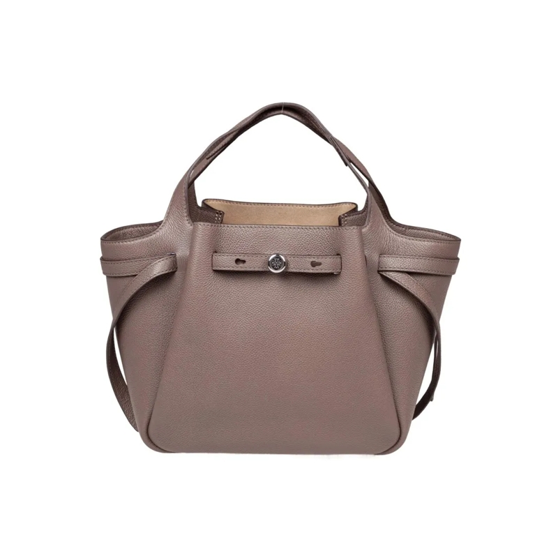 Tory Burch Tote Romy Leather Tote Bag In Wild Mushroom Pink