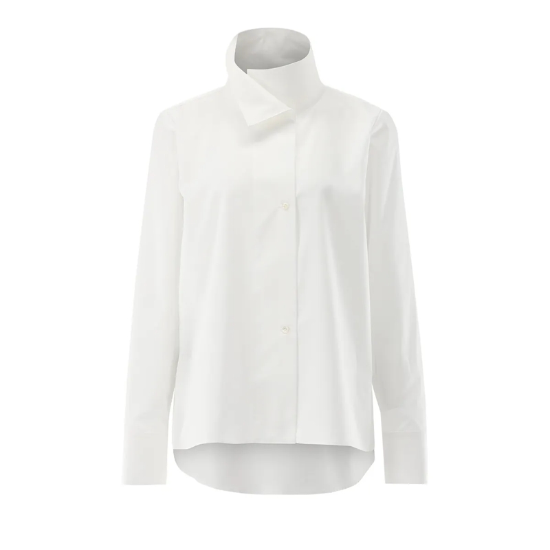 VAN LAACK Bluse Bluse Modern Fit Uni weiss