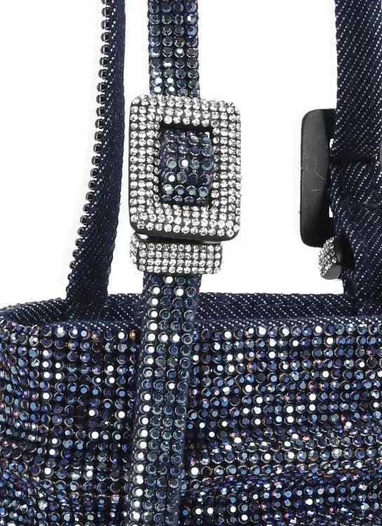 Benedetta Bruzziches Shoppers Lollo La Petite Shoulder Bag in blauw