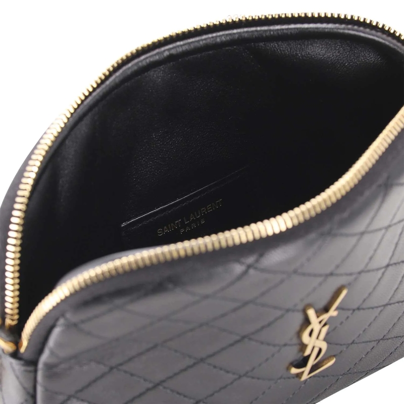 Saint Laurent Crossbody Bag Umhängetasche aus Leder schwarz(Image 4)