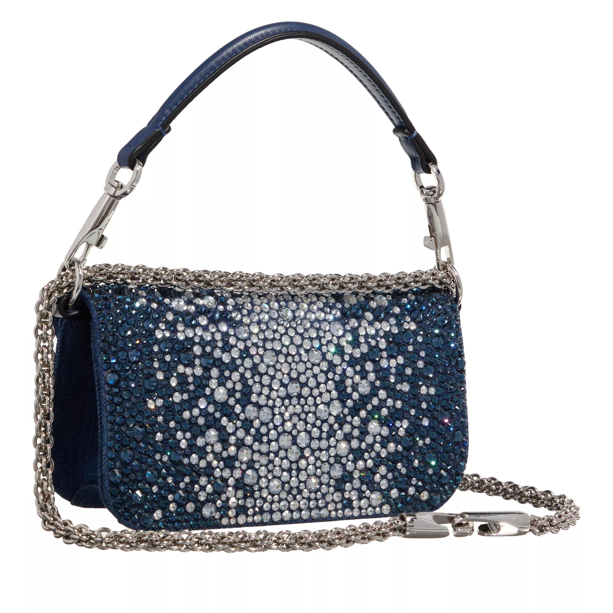 Valentino Shoppers Small Shoulder Bag Loco in blauw