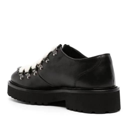 Thumbnail - Doucal's Low-Top Sneaker - Leather Lace-Up Shoes - Gr. 37,5 (EU) - in Schwarz - für Damen