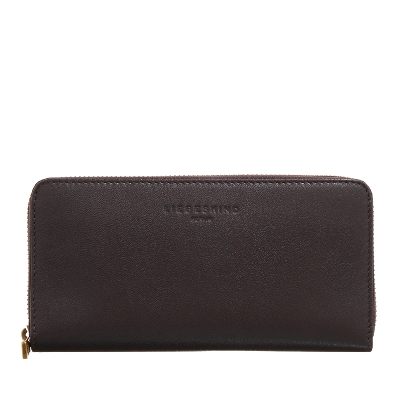 Liebeskind Berlin Portemonnaie mit Zip-Around-Reißverschluss Sally Wallet L Sheep Natural Roasted