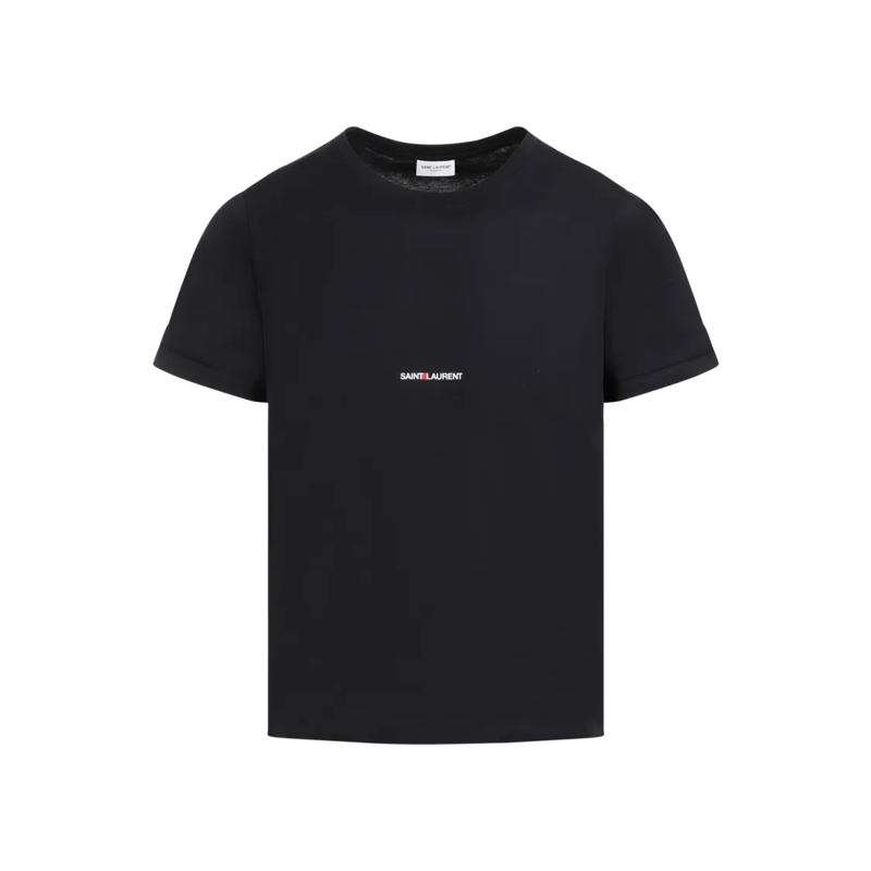 Saint Laurent T-shirt Black Cotton T-Shirt Black