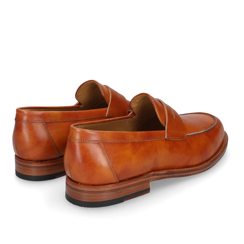 Heinrich Dinkelacker Loafer Slipper Wien Plain TC cognac(Image 3)