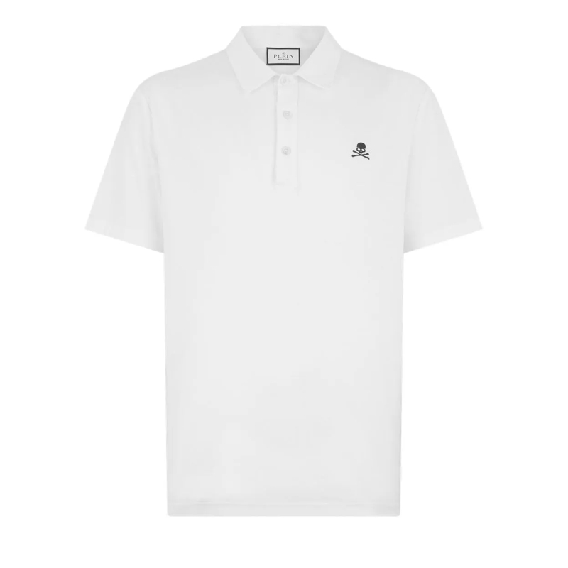 Philipp Plein Poloshirt Poloshirt Ss Skull weiss