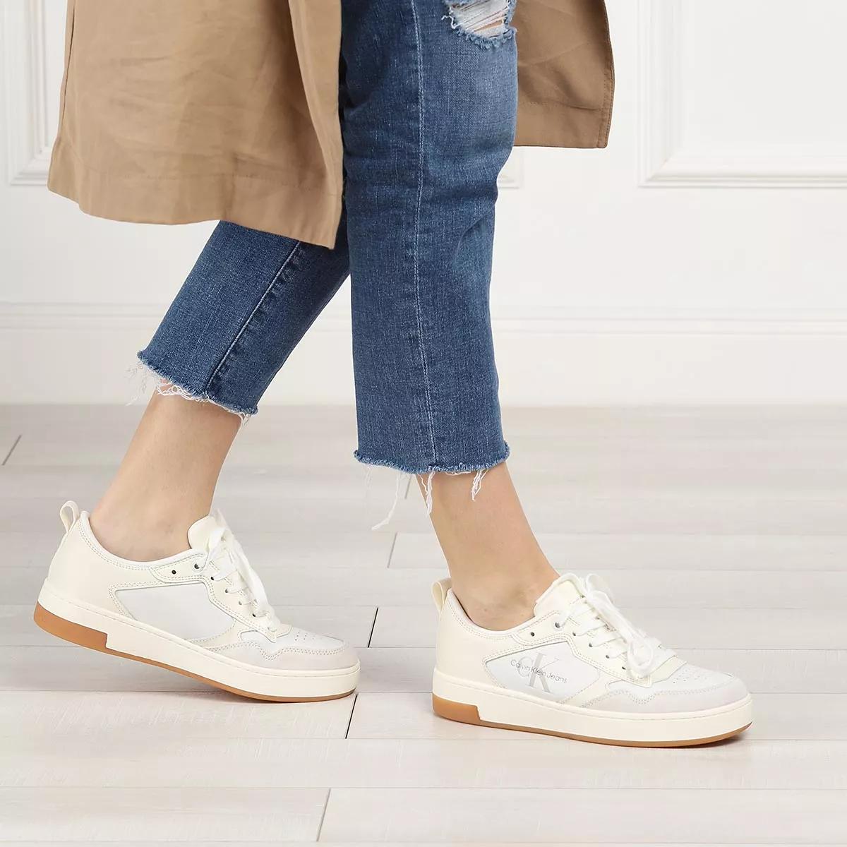 Calvin Klein Jeans BASKET CUPSOLE LOW MIX Blanco / Rosa - Envío