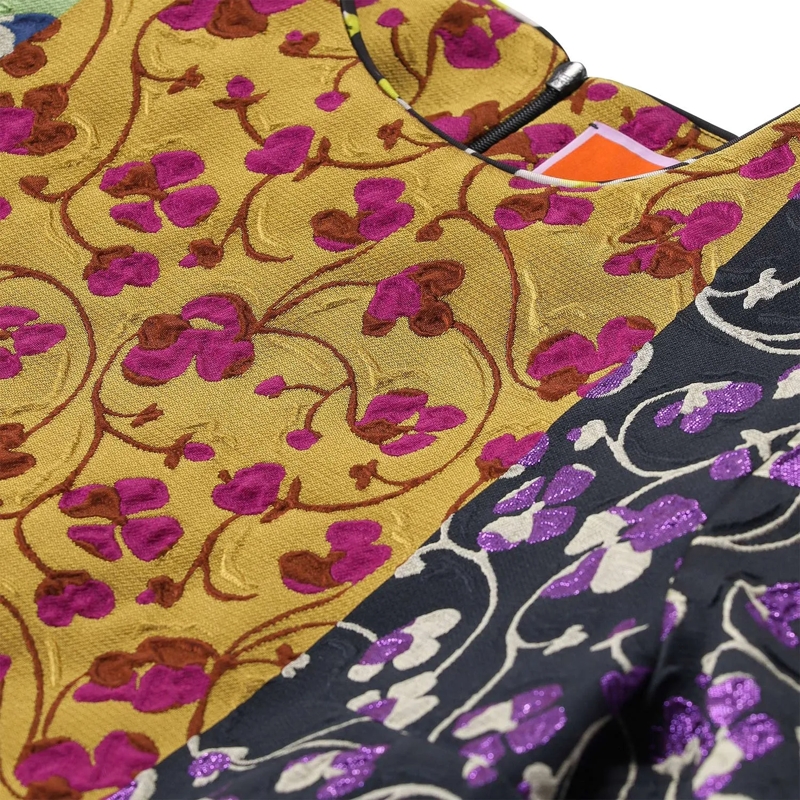 LaDoubleJ Minikleid Minikleid mit Muster mehrfarbig(Image 3)