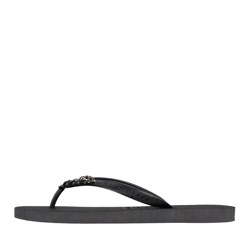 UZURII Flip Flops Zehentrenner Silver Small schwarz