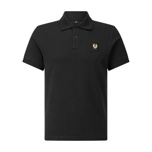 Belstaff Polohemd Poloshirt mit Logo Schwarz