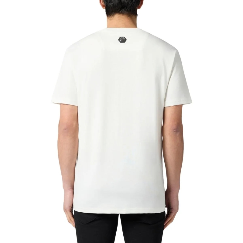 Philipp Plein T-Shirt Round Neck T-Shirt Tennis Club Stones weiss(Image 2)