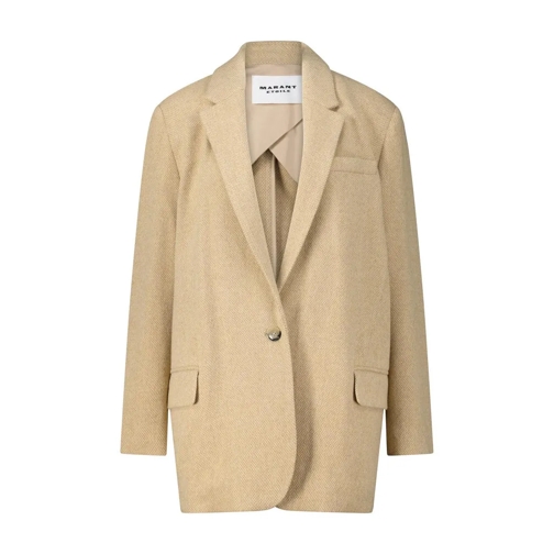 Isabel Marant Kurzer Blazer-Mantel Cikaito Hellbraun Übergangsmäntel