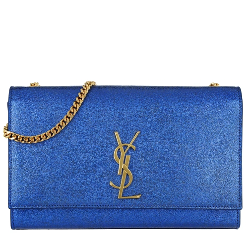 Saint Laurent Classic Monogramme Medium Satchel Bag Blue Crossbody Bag