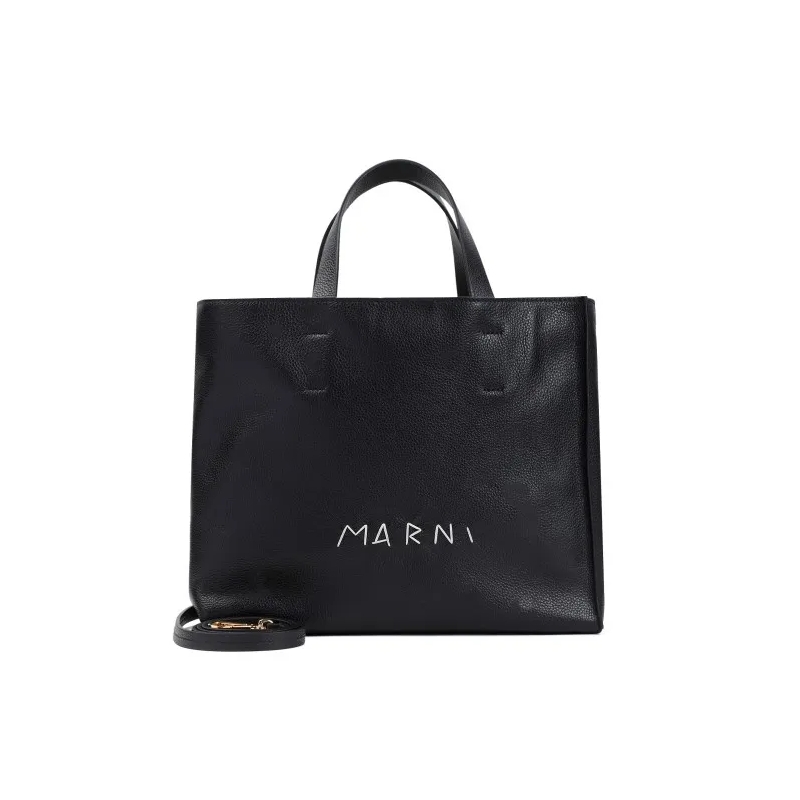 Marni Fourre-tout Museo Soft Tote Bag Black