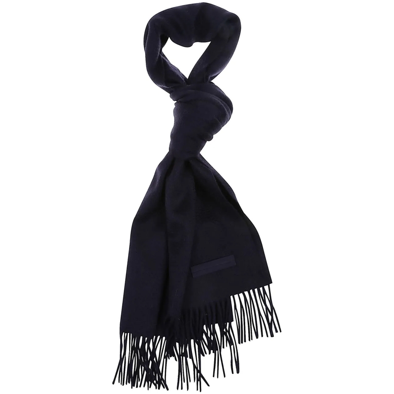 Zegna Écharpe en laine Oasi Scarf Blue blau