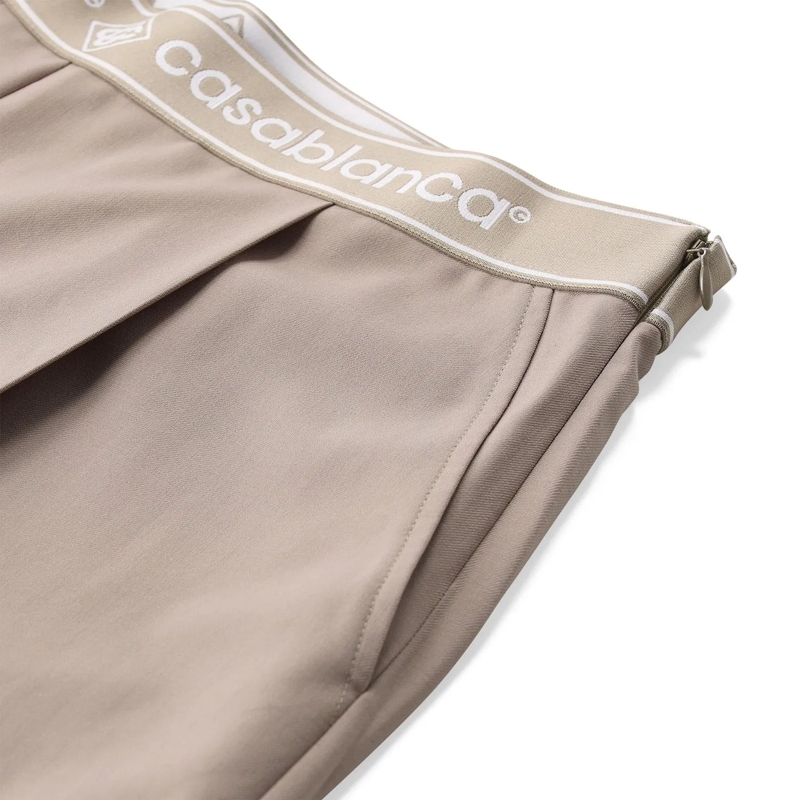 Casablanca Freizeithose Bundfaltenhose aus Wolle braun(Image 3)