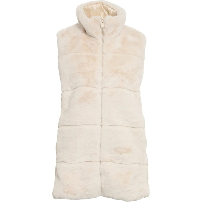 Save the Duck  Faux fur gilet 'FURY' beige