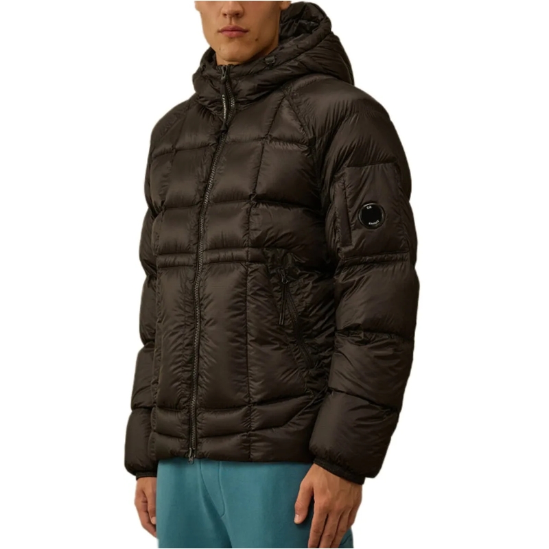 CP Company Daunenjacke Quilted Insulated Down Jacket With Hood Schwarz(Image 7)