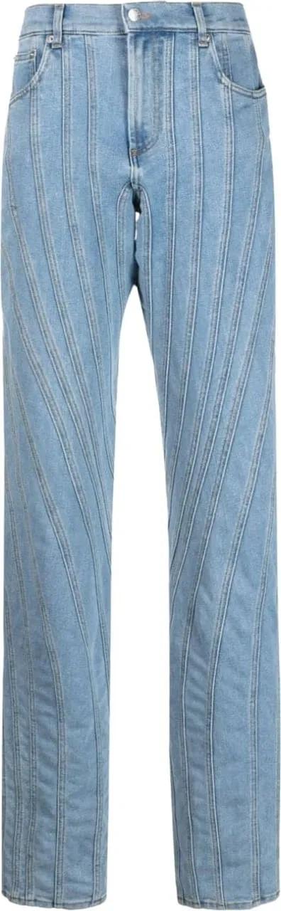 Mugler - Trousers Blue - Größe 36 - blau