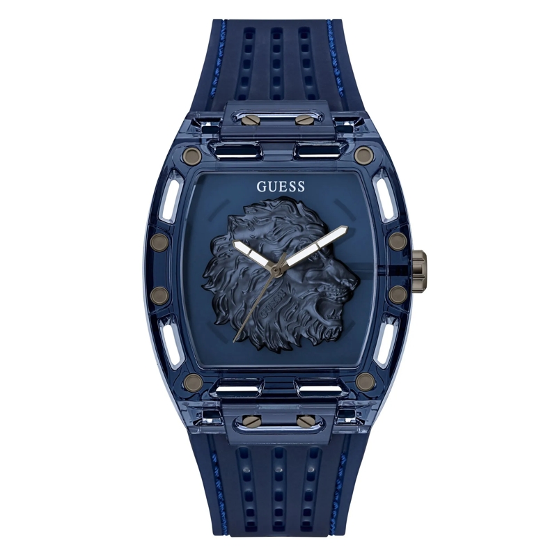 Guess Quarzuhr Quarz-Analoguhr Phoenix blau