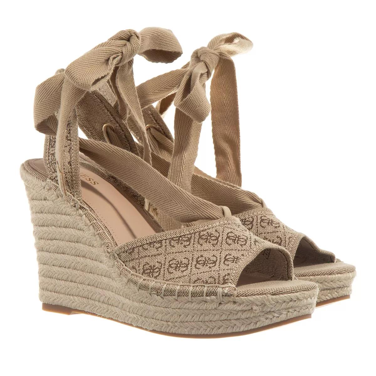 Guess Halona Beige Brown Sandal