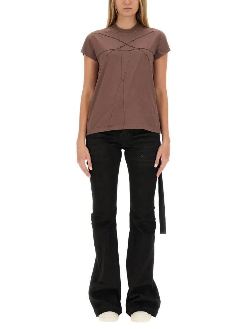 Thumbnail - Drkshdw - Textured Cotton T-Shirt - Größe S - braun