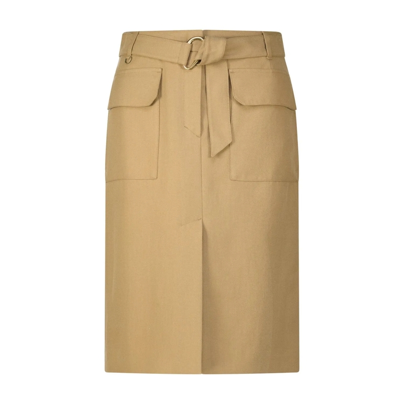 Luisa Cerano Midirock Midirock aus Gabardine Braun