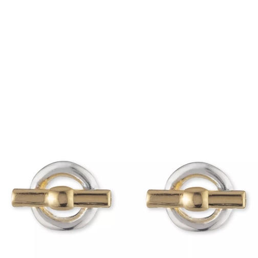 Lauren Ralph Lauren Earrings Toggle Stud Silver/Two Tone Stiftörhängen