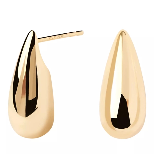 PDPAOLA Large Sugar Earrings Gold Clou d'oreille