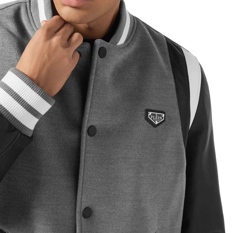 Philipp Plein Daunenjacke Bomber grau(Image 5)