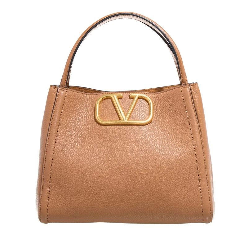Valentino Garavani Tote VLogo Handbag Beige