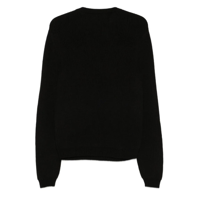 Moschino Trui Ribbed Knit Sweater Black