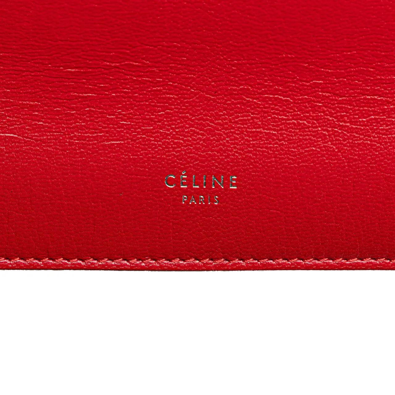 Thumbnail - Celine Hobo Bags - Mini Leather Clasp Crossbody - Gr. unisize - in Rot - für Damen