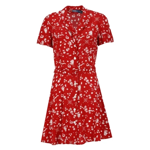Polo Ralph Lauren Dress With Print Red 