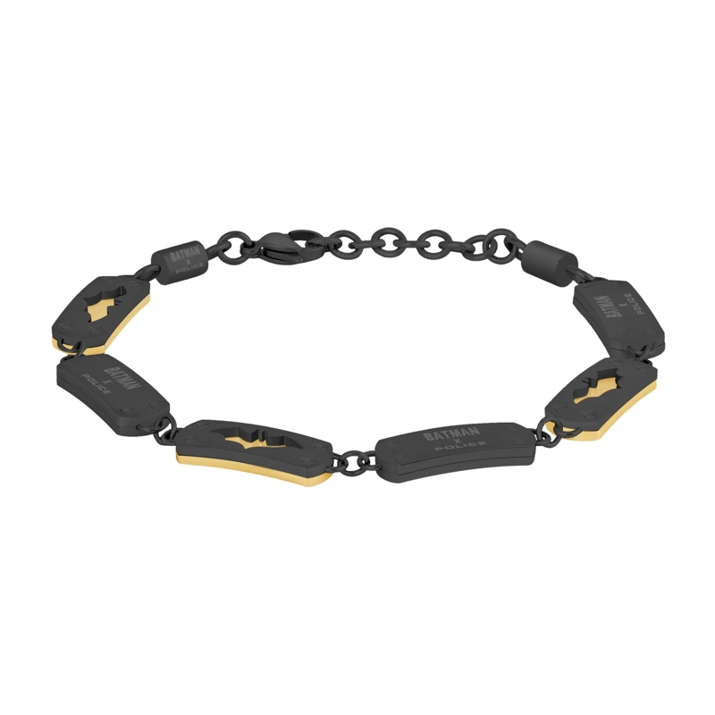 Police Armband Armband Crusader- Herrenarmband- Farbe: silber schwarz