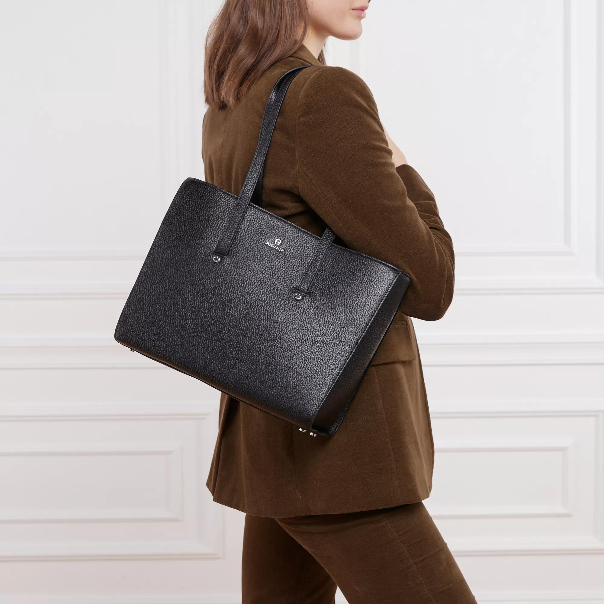 AIGNER Ivy Black Shopping Bag