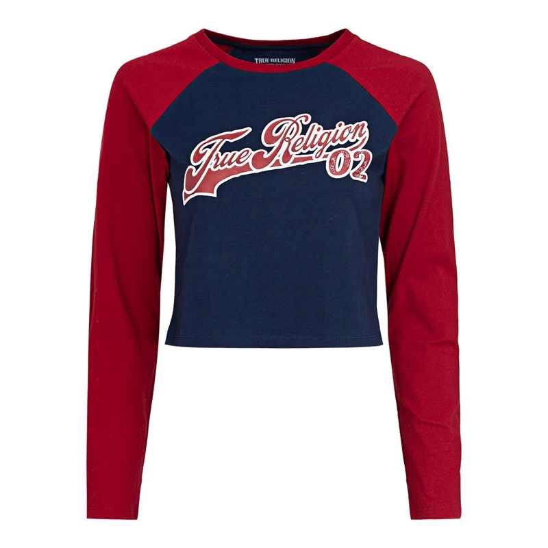 True Religion Bluse Longsleeve CONTRAST bunt