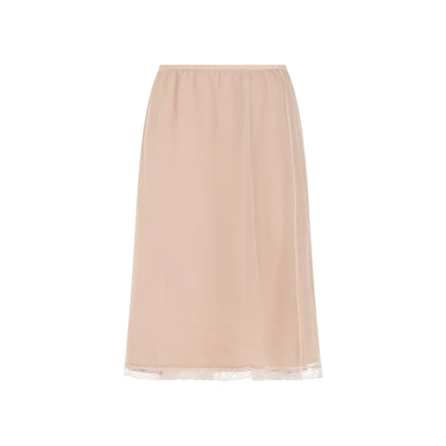 Gucci Midi-Röcke Nude Beige Skirt Neutrals