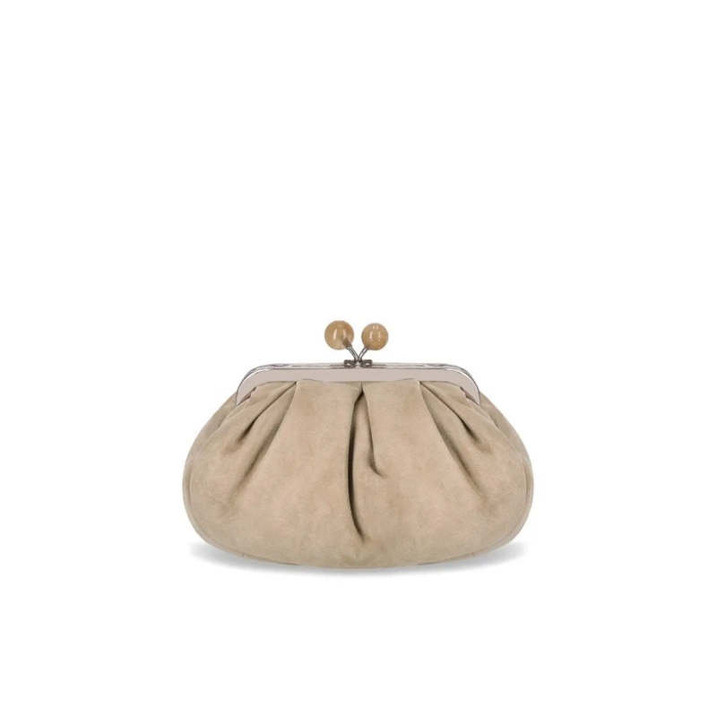 Max Mara Pochette Pasticcino Valois Small Beige Clutch Neutrals