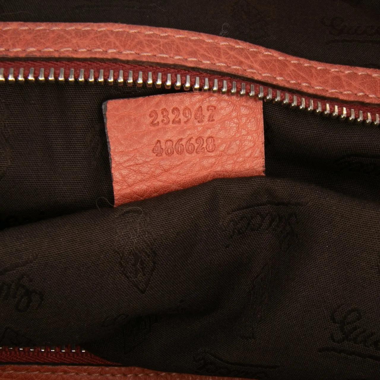 Thumbnail - Gucci Shopper - Medium Leather Bamboo Libeccio Tote - Gr. unisize - in Orange - für Damen