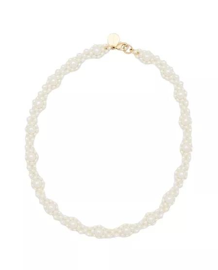 Simone Rocha Halskette - Crystal Daisy Chain Necklace - Gr. unisize - in Weiß - für Damen