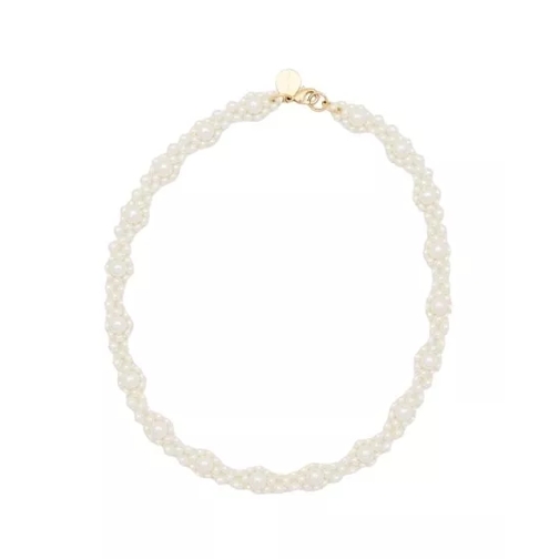 Simone Rocha  Crystal Daisy Chain Necklace White