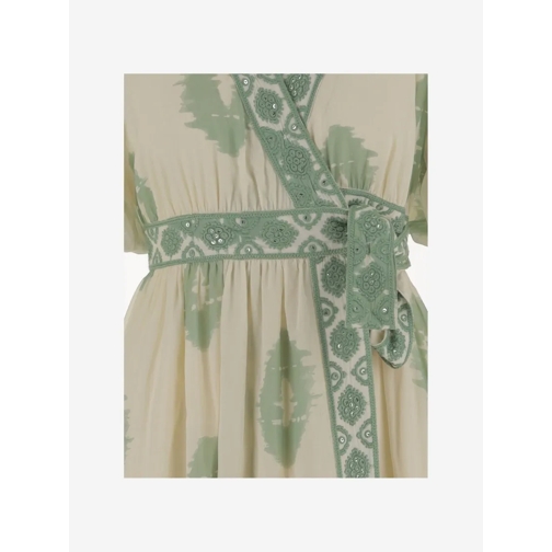 CALLING JUNE Robes midi Marlin Cotton Midi Dress Green (Image 3)