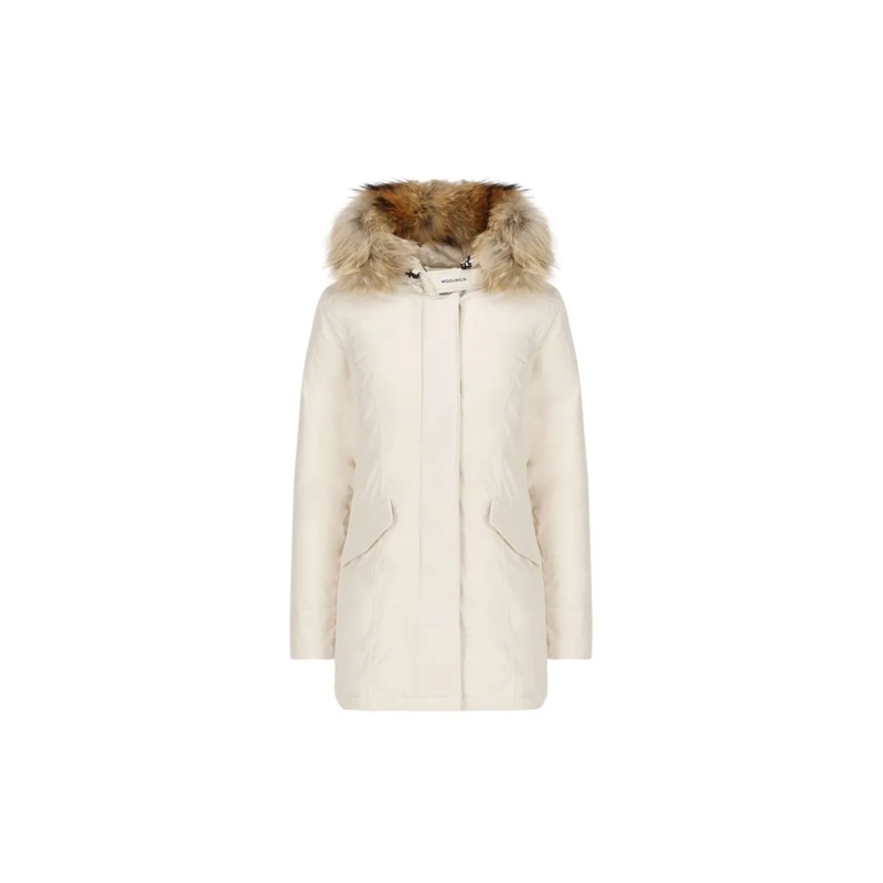Woolrich Parka Tailored Women's Coat With Button-Down Front Neutrals