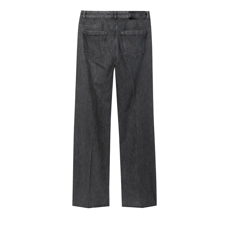 Luisa Cerano Wide-Leg-Jeans Authentic-Bootcut-Denim black(Image 6)