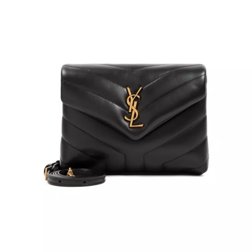 Saint Laurent Crossbody Bag Black Leather Loulou Mini Bag Black