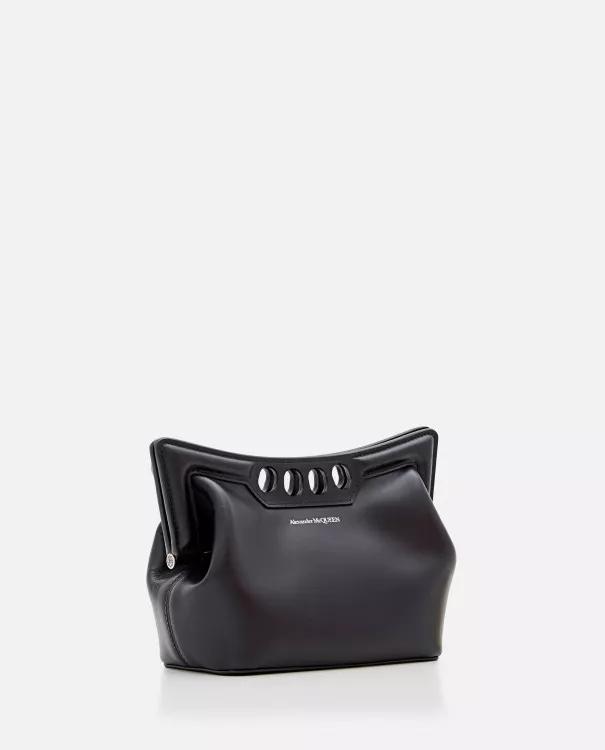 alexander mcqueen Shoppers Mini Peak Shoulder Bag in zwart