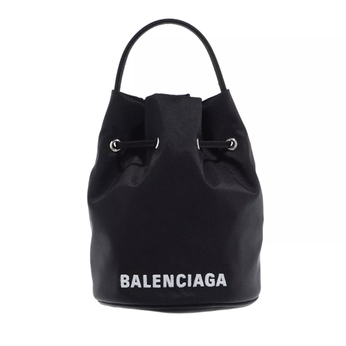 Balenciaga Wheel XS Bucket Bag Black/White Bucket Bag