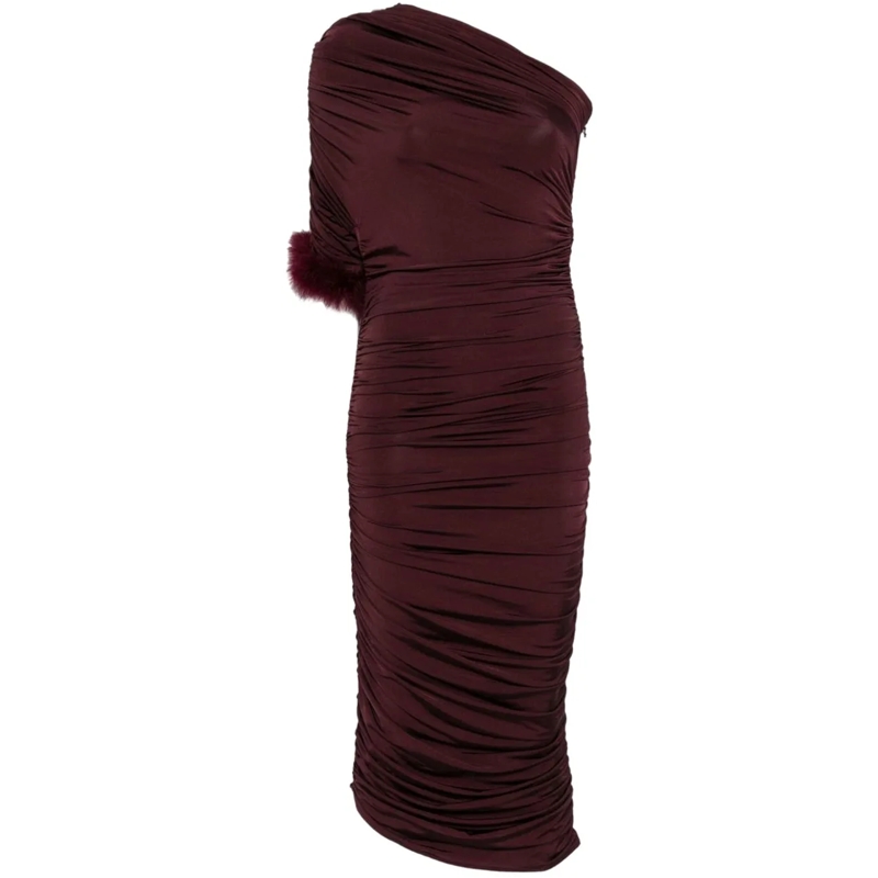 Mugler Midikleid Dresses Purple lila