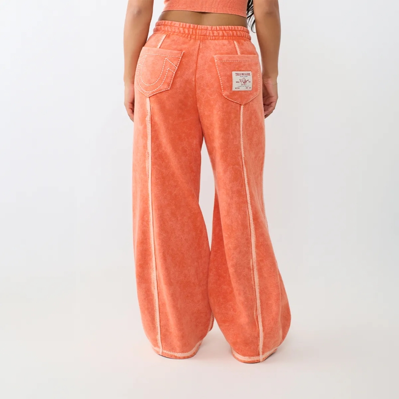 True Religion Jogginghose - Jogginghose- Entspannte Silhouette- Geschwunde orange(Image 4)